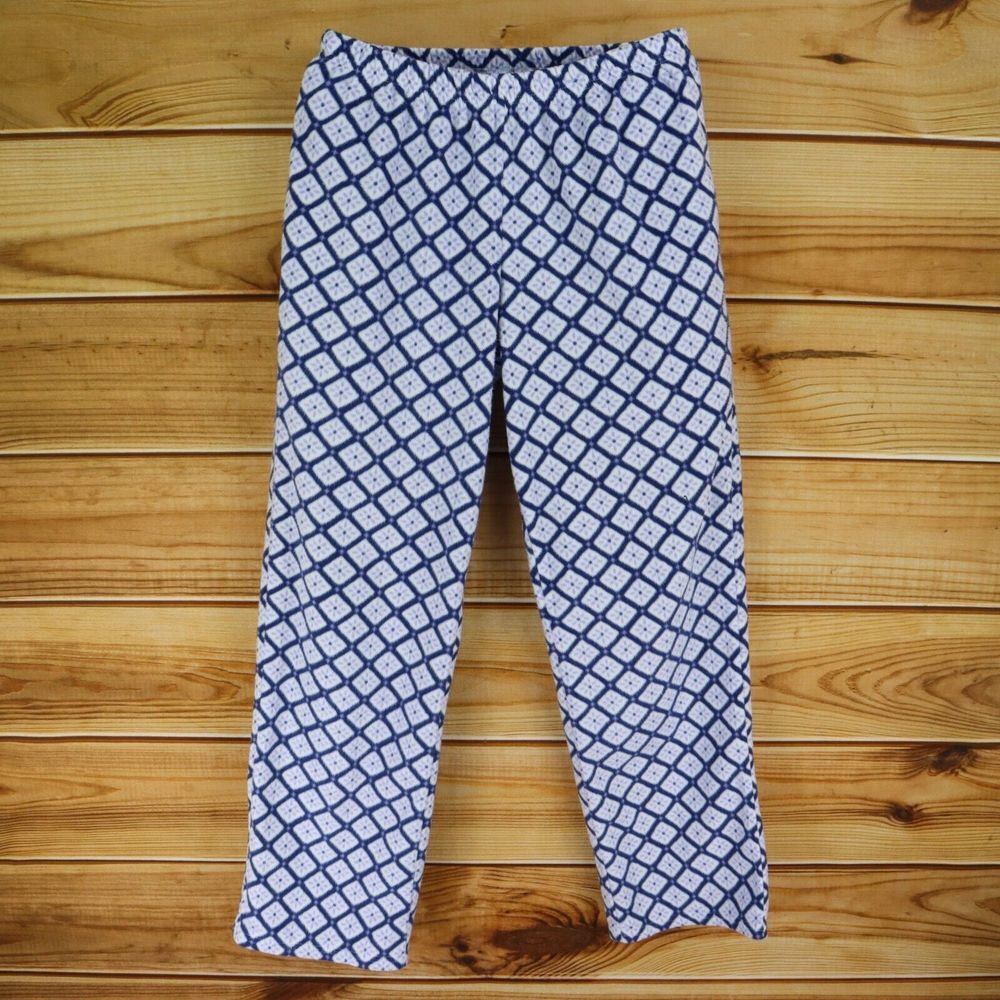Croft & Barrow Pajama Pants Womens Sz S‎ Multicolor Geometric Elastic Waist Soft